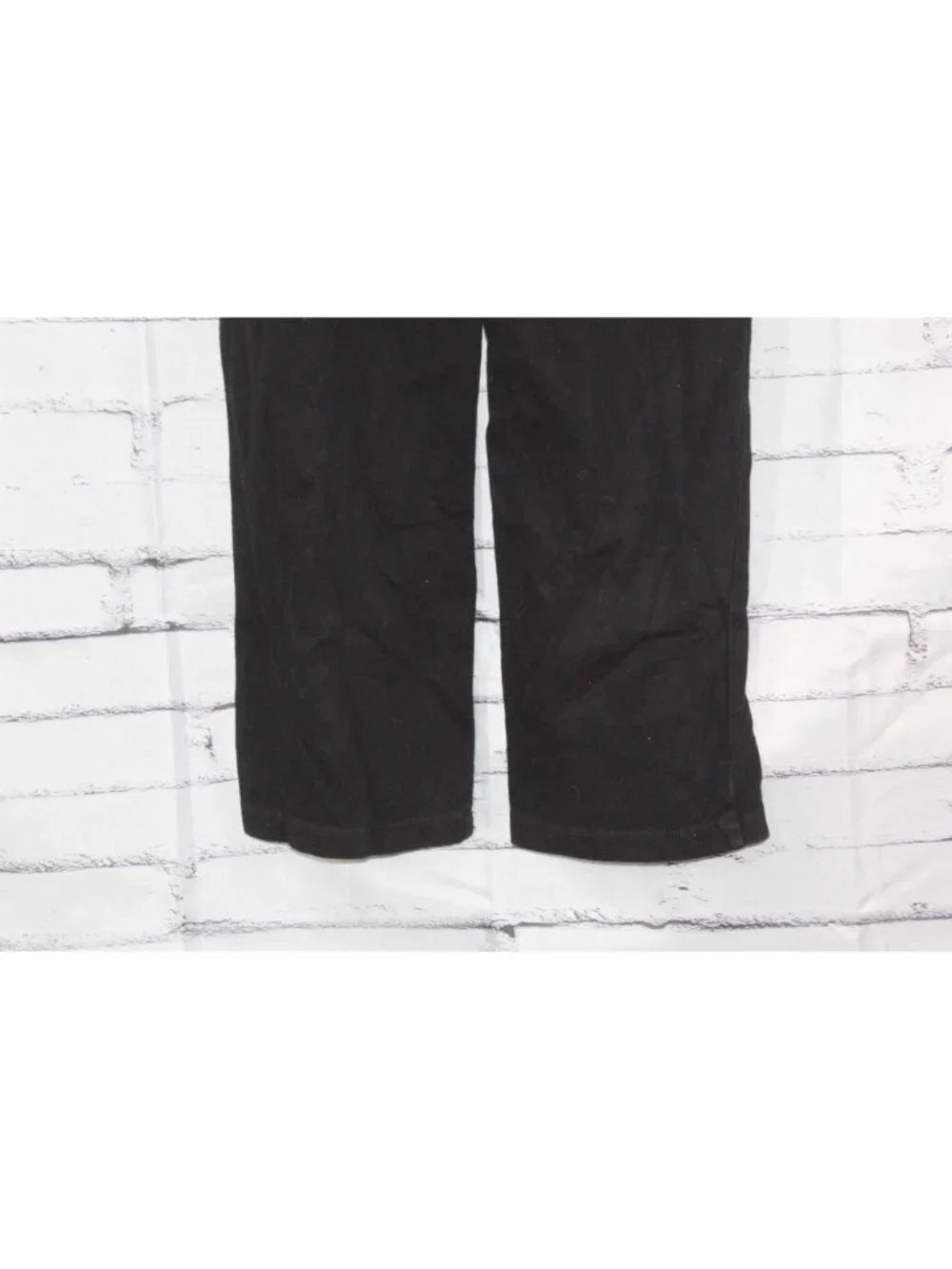 LL Bean Perfect Fit Pants Denim Straight Leg Black Size Medium
